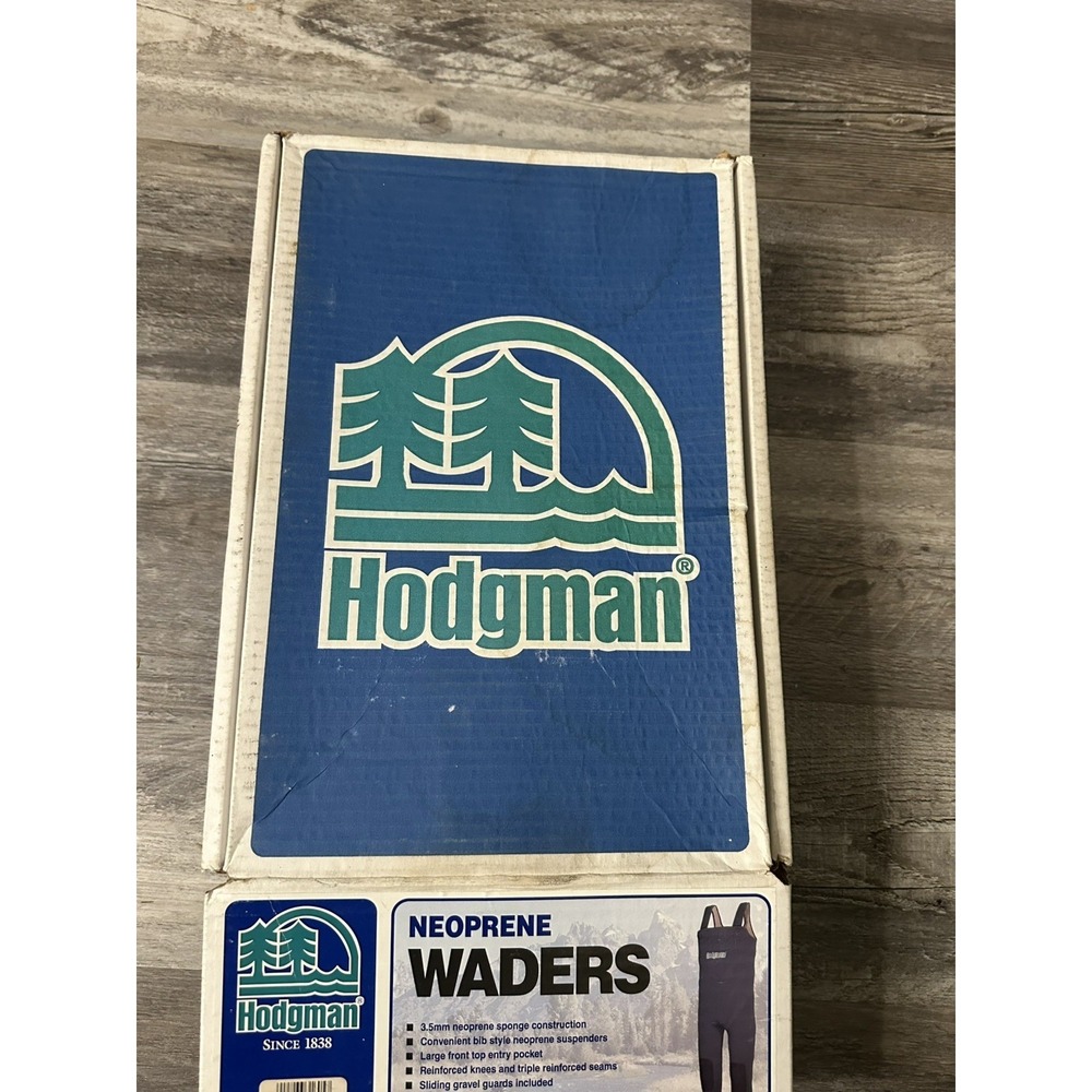 Hodgman Neoprene Chest Bootfoot Fishing Waders Size L  in Box